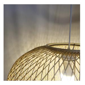 โคมไฟระย้าไม้ไผ่ทำด้วยมือพร้อมโคมไฟอาร์คโคมไฟแขวนเพดานโคมไฟระย้าหวาย - Product Image 5