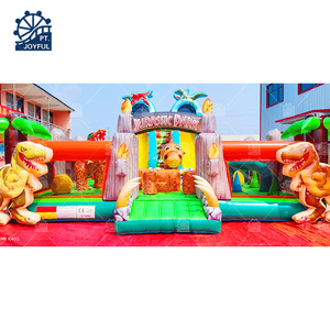 Castillo Inflable Grande con Diseño de Dinosaurio |   Casa Inflable con Obstáculos para Niños, para Parques de Diversiones - Product Image 3