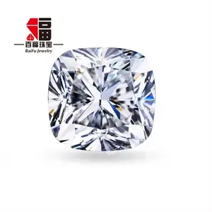 Baifu Jewelry wholesale price white DEF cushion cut moissanite