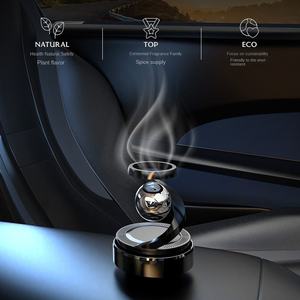 Luxury Solar Powered Rotating Ball <b>Car</b> Aromatherapy Freshener Dashboard <b>Fragrance</b> <b>Diffuser</b> Interior Decoration - Product Image 1
