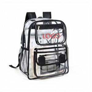 Fashionable Graffiti Pattern Book Bag <b>Big</b> Capacity PVC Transparent Travel <b>Backpack</b> Trend Clear Student <b>Backpack</b> - Product Image 1