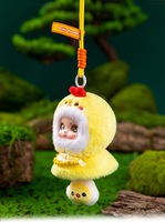 Neues Niedliches Vinyl-Gesicht Plüschtier, Kawaii Cartoon-Puppe Taschenanhänger, Trendige Sammelfigur, Geburtstagsgeschenk, Großhandel