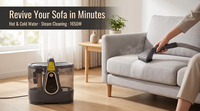 Nettoyeur Vapeur Électrique Portable Domestique 2000W, Pression 2 Bars, Réservoir 1,1L, Autonomie 10min, Nettoyage Ciblé pour Tapis, Canapé, Cuisine