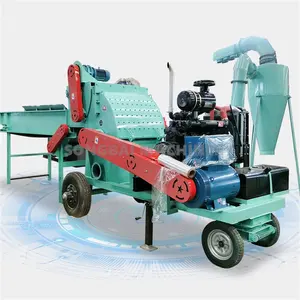 Different Capacity Diesel Engine Mobile Wood Hammer Mill Waste Wood Sawdust Machines Chipper Wood Crusher