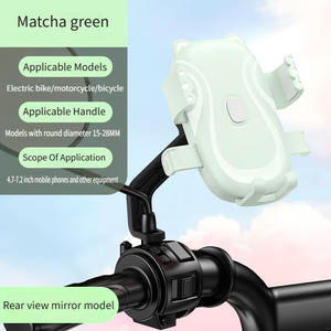 <span class=keywords><strong>Supporto</strong></span> <span class=keywords><strong>per</strong></span> telefono <span class=keywords><strong>cellulare</strong></span> con manubrio in ABS regolabile in altezza a sgancio singolo attacco flessibile <span class=keywords><strong>per</strong></span> ciclismo/<span class=keywords><strong>moto</strong></span> supporta 4.2-7.2" - Product Image 2