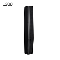 L306 500W Haut-parleur colonne coaxial professionnel à haut rendement, système de sonorisation PA Line Array pour l'installation de sonorisation en direct sur scène d'église