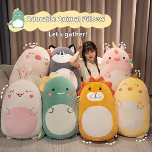 Dessin animé mignon Animal Husky dinosaure porcelet licorne oreiller lit dormir peluche poupée jouet pour les filles - Product Image 3