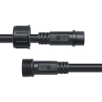 Connecteur mâle-femelle étanche IP67 30A M25 3 broches, câble d'alimentation extérieur robuste 4mm² 12AWG