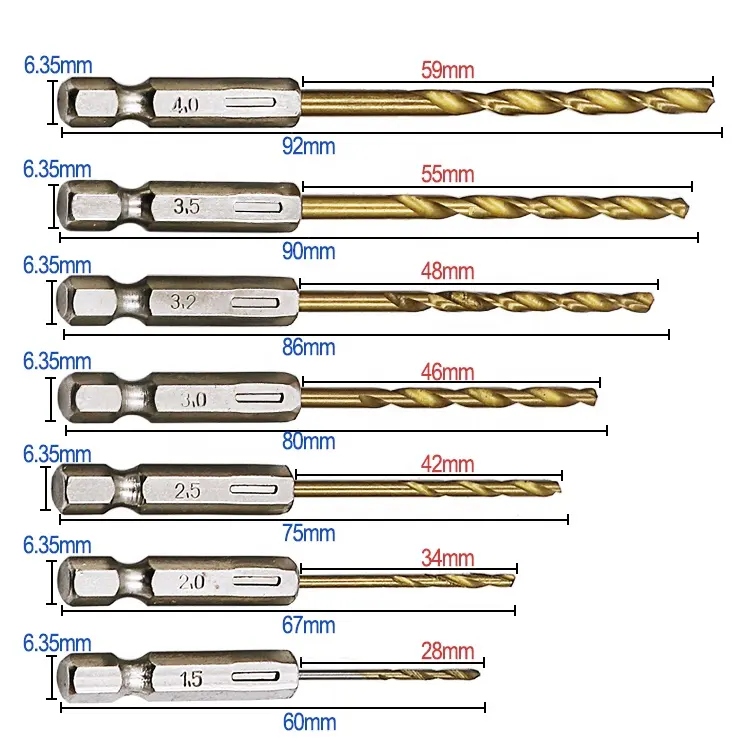 BOMI BMC-15 sell well sold overseas customized tools drill bit manufacturers twist Drill Bits Set for Metal