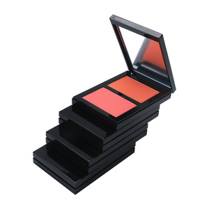 Fard à joues neutre bicolore, poudre minérale pour le visage, palette sans logo pour usage étranger - Product Image 4