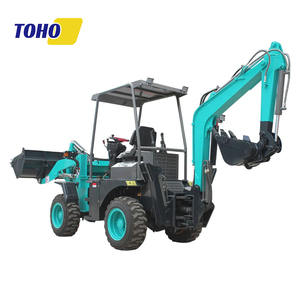 Retroexcavadora azul, cargadora de ruedas, cargadora de ruedas, retroexcavadora 4x4 con EPA/CE a la venta - Product Image 4