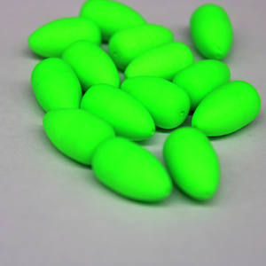 Flotador de Pesca Deportiva para Exteriores, Color Verde, Forma de Bala, de Espuma de Poliestireno, con Recubrimiento Brillante, Tipo Bobber - Product Image 4