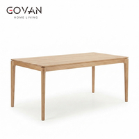 Table à manger ovale en frêne massif de la série scandinave pour 6 personnes, idéale pour les salles à manger à domicile, les hôtels, les écoles