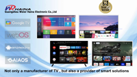 Nueva llegada HAINA venta al por mayor de fábrica de televisión Oem Led Tv 50 55 pulgadas 4K Smart Tv Uhd 32 43 pulgadas Android 14 Tv con ISDB WIFI