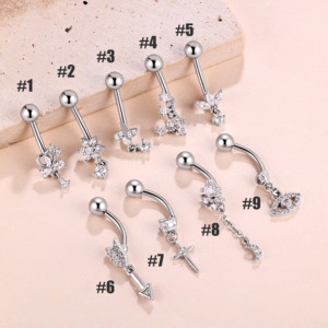 Gioiello <span class=keywords><strong>per</strong></span> il corpo in acciaio inossidabile con bilanciere curvo a Banana orecchio Piercing a forma di labbro - Product Image 2