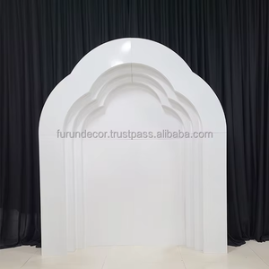 Furun arc de mariage en fer blanc personnalisé panneau de support de toile de fond multicouche pour fournitures de fête décoratives - Product Image 2