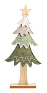 Natural Wood <b>Christmas</b> <b>Tree</b> Stand Tabletop Ornament Carved <b>Wooden</b> Holiday Decor for Home Office - Product Image 6
