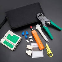 Kit d'outils de réseau multifonctionnel Portable testeur de câble Ethernet connecteur de fil dénudeur Cutter sertissage outillage ensemble pièces de télécommunications