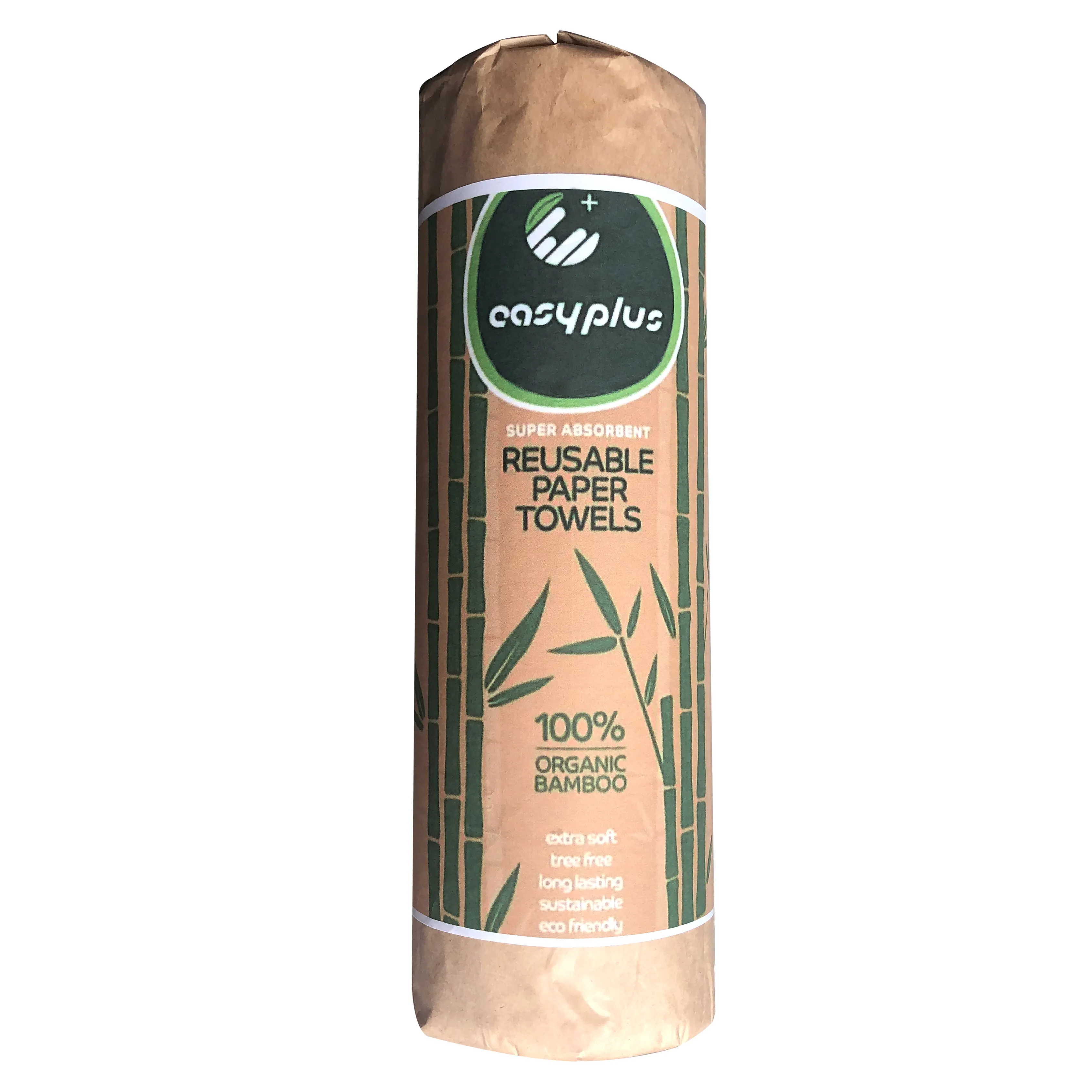EASYPLUS Compostable ECO Friendly Bamboo Microfiber Paper Towel Reusable 11*12''