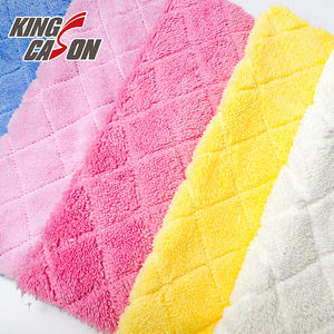 KINGCASON Precio de Fábrica 350gsm 400gsm 200cm Liso Suave <span class=keywords><strong>Sherpa</strong></span> Ultrasonido Compuesto Sólido Telas de Franela PARA EL Mercado de <span class=keywords><strong>Columbia</strong></span> - Product Image 1