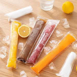 50Pcs Disposable Eco-Friendly PE Plastic <b>Ice</b> <b>Packs</b> Mold <b>Bags</b> for <b>Ice</b> Cream Juice Yogurt Fruit Smoothies-DIY Popsicle Sticks - Product Image 2
