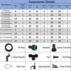 <span class=keywords><strong>DIY</strong></span> 10/15/20m jardín riego reptil señor reptil terrarios nebulizador con boquillas ajustables de 360 grados - Product Image 5