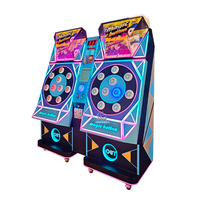 Machine musicale d'arcade à réaction rapide avec bouton magique, à monnayeur, jeu de combat solo, avec récompense par points, jeu de frappe de haricots, version anglaise