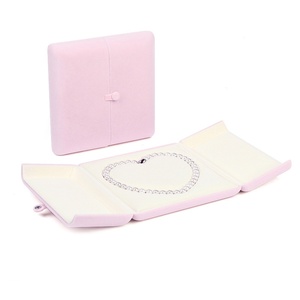 4-in-1 Double Door Velvet Jewelry Set <b>Box</b>, Customized Logo for Ladies - Product Image 2