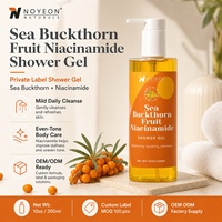 Gel Douche Corps Éclatant et Revitalisant à l'Argousier et au Niacinamide, Doux pour la Peau, Haute Qualité, Marque Privée, Faible MOQ