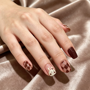 Uñas Postizas Cuadradas Personalizables de 24 Piezas <span class=keywords><strong>con</strong></span> Pegamento, Material PMMA Reutilizable, Diseño de <span class=keywords><strong>Manicura</strong></span> <span class=keywords><strong>Francesa</strong></span> de Cobertura Completa para Uso en Dedos - Product Image 4