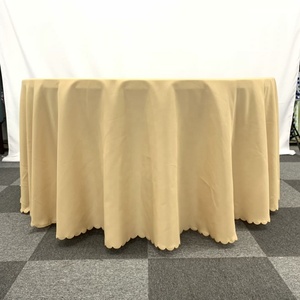 Hot Selling Polyester Fabric Table Cloth 120 Round <strong>Wedding</strong> <strong>Tablecloth</strong> for <strong>Wedding</strong> Events Party - Product Image 2