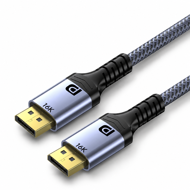 DP 2.1 Cable 80Gbps 16K 60Hz 8K 120Hz  Braided PVC Double Layer  Cable Male to Male HDR for Gaming Monitor Video Card