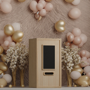 <span class=keywords><strong>Mini</strong></span> xách tay Photo Booth máy với máy in thiết kế mới bằng gỗ ngay lập tức in nhận Booth Tương thích với <span class=keywords><strong>iPad</strong></span> SLR thiết bị - Product Image 6