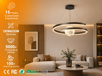 Lustre suspendu LED moderne minimaliste en aluminium et silicone, réglable en hauteur, pour chambre à coucher et salle à manger