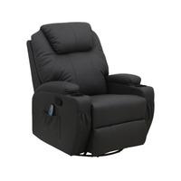 Fauteuil inclinable pivotant à bascule avec chauffage, poche latérale et massage, pour salle de cinéma maison, fournisseur en gros