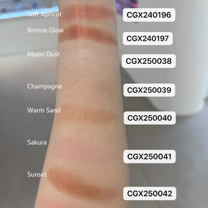 ไฮไลท์เตอร์ บรอนเซอร์ กลิตเตอร์ วีแกน ผลิตตามสั่ง ขายส่ง เม็ดสีแน่น ติดทนนาน แป้งแต่งหน้า แบรนด์ส่วนตัว พาเลทไฮไลท์เตอร์เนื้อชิมเมอร์ - Product Image 3