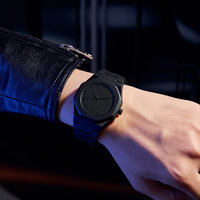Montre Personnalisée avec Logo OEM en Plastique pour Hommes, Cadran à Chiffres Arabes, Montre Quartz Étanche de Haute Qualité pour Hommes