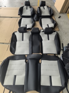 Sarung Jok Mobil Kulit Mewah Custom Gaya Sport Pelindung LEXUS/FORD/Nissan/<span class=keywords><strong>HONDA</strong></span>/TOYOTA Tahan Air Kompatibel <span class=keywords><strong>Airbag</strong></span> - Product Image 4