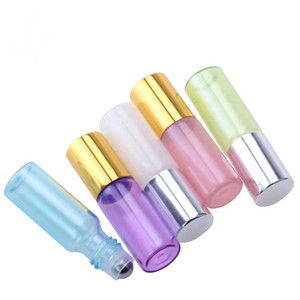 Botella de rodillo con tapa de plata/oro para <span class=keywords><strong>perfume</strong></span>/aceite esencial, 5ml, <span class=keywords><strong>perla</strong></span>, verde, azul, blanco, Morado, <span class=keywords><strong>Rosa</strong></span>, dorado - Product Image 5
