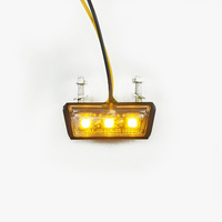 Motosiklet modifiye evrensel arka kuyruk işık LED plaka aydınlatma ışığı 12V scooter plaka işık