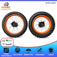 Ensemble de roues tout-terrain XGS de 12 pouces avec jantes à rayons et pneus pour moto électrique Yozma IN10, accessoires de mise à niveau