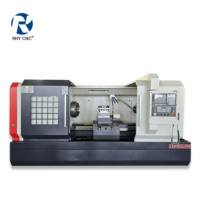Torno CNC de Cama Plana de Alta Resistencia CK6180, Máquina de Torneado Horizontal con Giro Máximo de 800 mm, Alta Rigidez, Control GSK, Personalizable