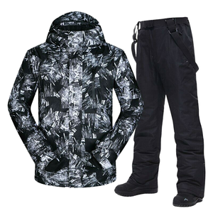 Traje de Esquí para Hombre Adulto de Alta Calidad para Invierno, Cálido, Transpirable, Cortavientos, Impermeable, con Cierre de Cremallera y Cuello en V, Conjunto de Chaqueta y Pantalones 2026 - Product Image 1