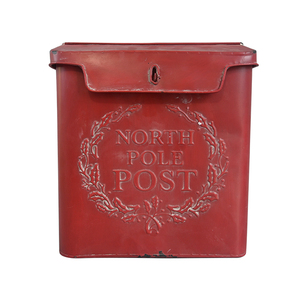 Garden Wall Mounted Letter Box PO Box Suggestion Box Vintage Iron Outdoor Home Decor Vintage Mailbox Christmas Mailbox