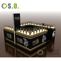 Kiosque de parfum personnalisé, comptoir de parfumerie de luxe, présentoir de parfum, armoire, présentoir de parfum pour centre commercial, kiosque de vente au détail de parfum
