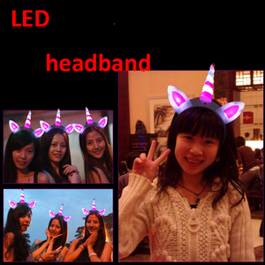 New thân thiện với môi trẻ em của & người lớn Led RGB nhấp nháy Unicorn headband cho buổi hòa nhạc bên & Halloween - Product Image 4
