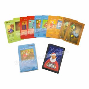 Personalizado Navidad azul núcleo adulto fiesta familia <span class=keywords><strong>beber</strong></span> tarjeta juego <span class=keywords><strong>de</strong></span> mesa con 3 cubiertas - Product Image 3