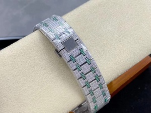 Sang trọng siêu chất lượng cơ khí tinh thể Arabic Đồng hồ AMG nhà máy 41mm 3120 phong trào 15400 bầu trời đầy sao Đá Kim Cương Ngọc Lục Bảo đồng hồ - Product Image 6