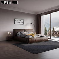 Modernes Kingsize-Leder bett Bequeme und luxuriöse Schlafzimmer möbel mit Stauraum Neues Design Weiches Schönheits bett für zu Hause