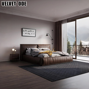 Modern King Size Leather <strong>Bed</strong> Comfortable and Luxurious Bedroom Furniture with Storage New Design Soft <strong>Beauty</strong> <strong>Bed</strong> for Home - Product Image 2